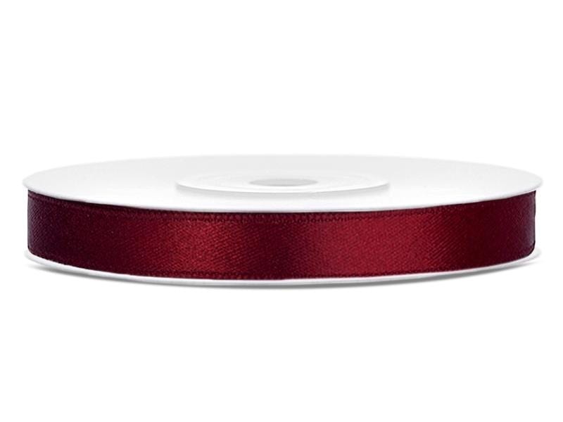 Satinband 6 mm bordeaux