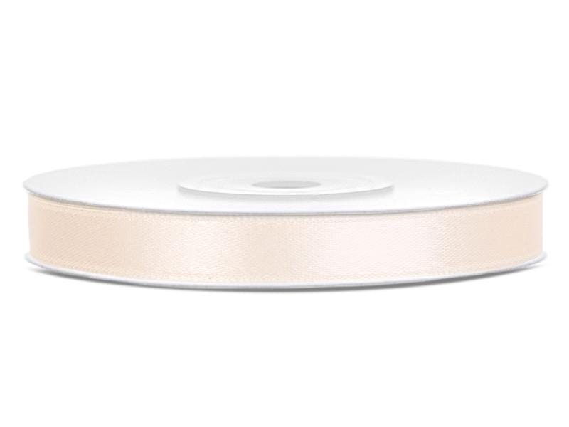 Satinband 6 mm creme