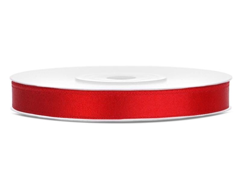 Satinband 6 mm rot