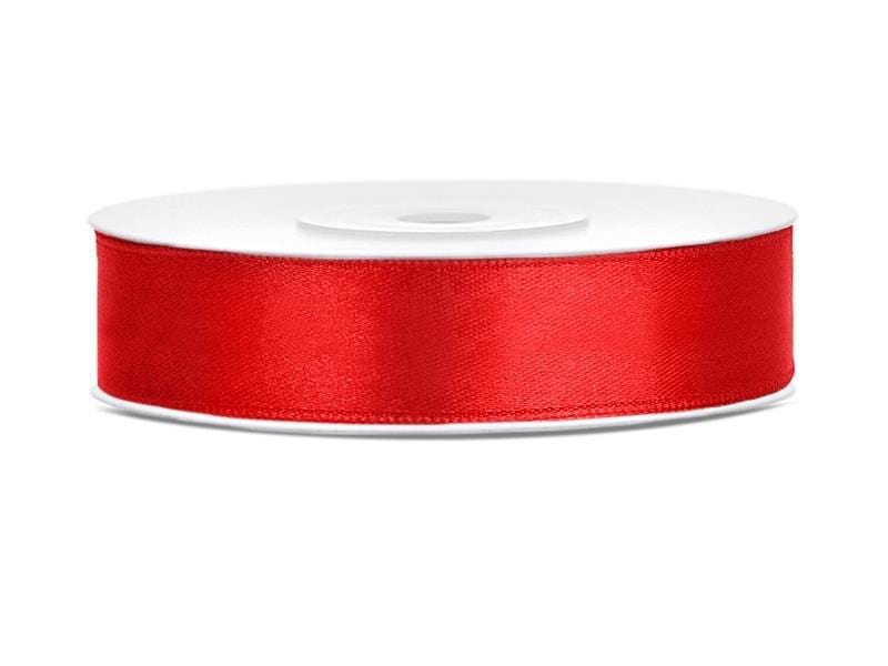 Satinband 12 mm rot