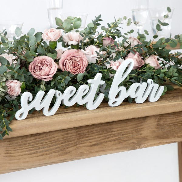 Holz Aufsteller sweet bar