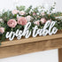 Holz Aufsteller wish table