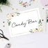 Schild Candy Bar Bluetenzauber