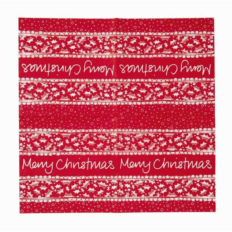 Papierservietten Merry Christmas