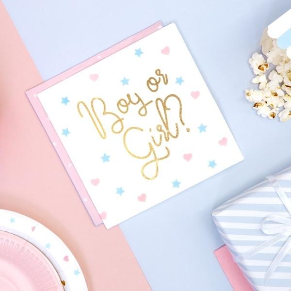 Gender Reveal Servietten