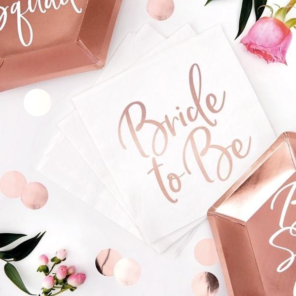 Servietten Bride to be