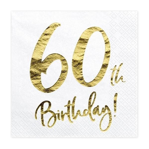 Servietten 60. Geburtstag