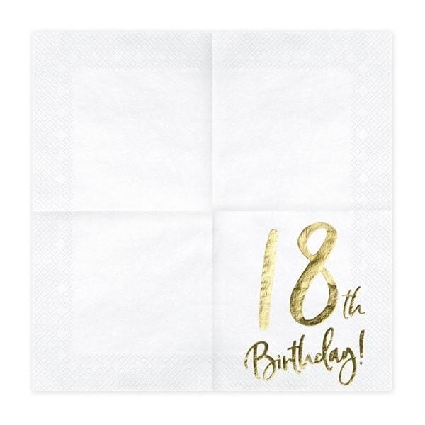 Servietten 18. Geburtstag