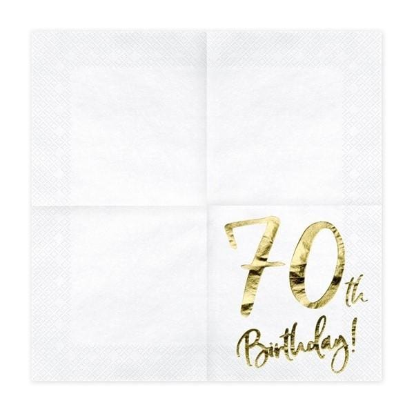 Servietten 70. Geburtstag