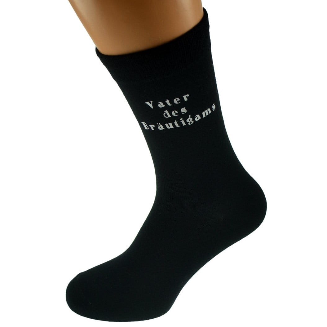 Hochzeit Socken Vater des Bräutigams schwarz