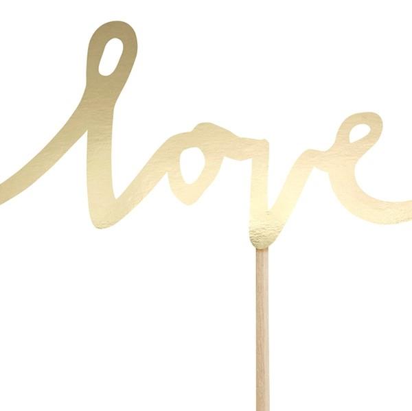 Stecker love in gold