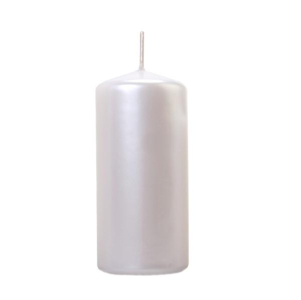Stumpkerze silber
