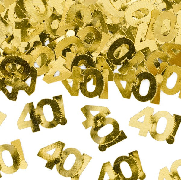 Tischkonfetti gold 40 Geburtstag