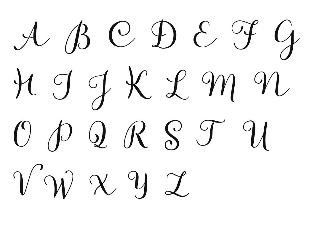 Personalisiertes Gaestebuch Buchstaben