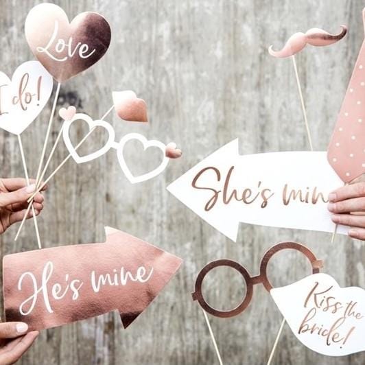 Photo Booth Set rosegold