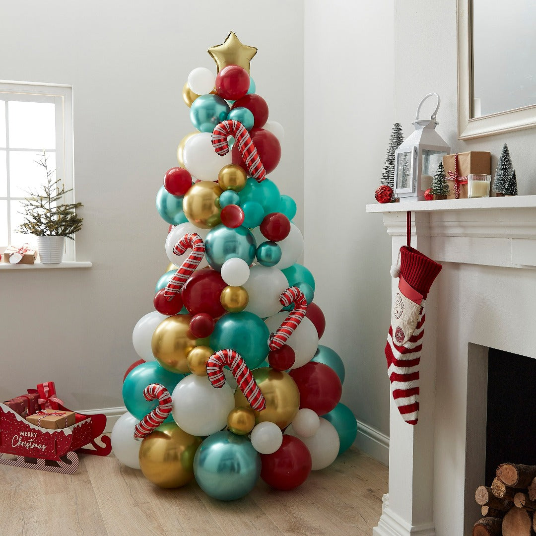 Weihnachtsbaum Ballon Girlande Deko Set