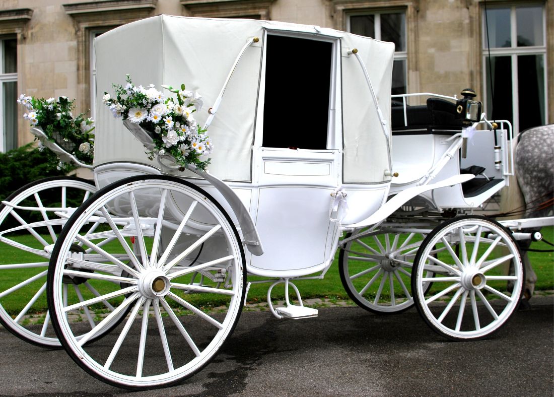 Kutsche für eine Hochzeit mieten