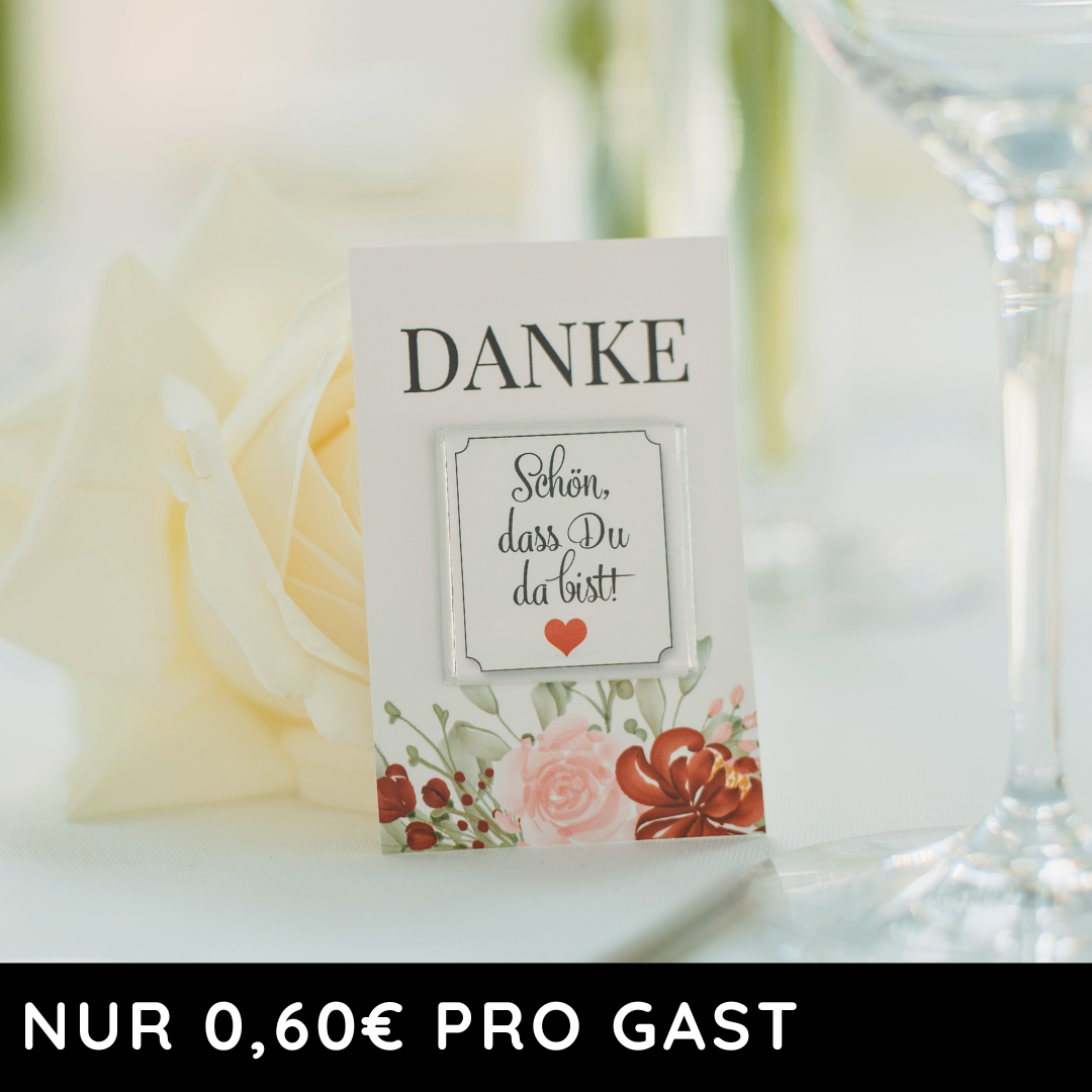 Gastgeschenk Set Schokolade Herz (ca. 50 Stück)