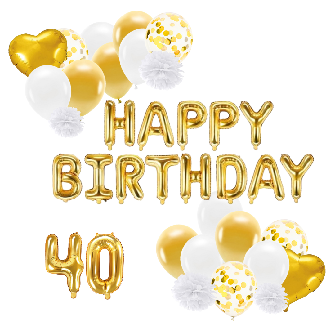 40-geburtstagsdeko-gold-gross-raum