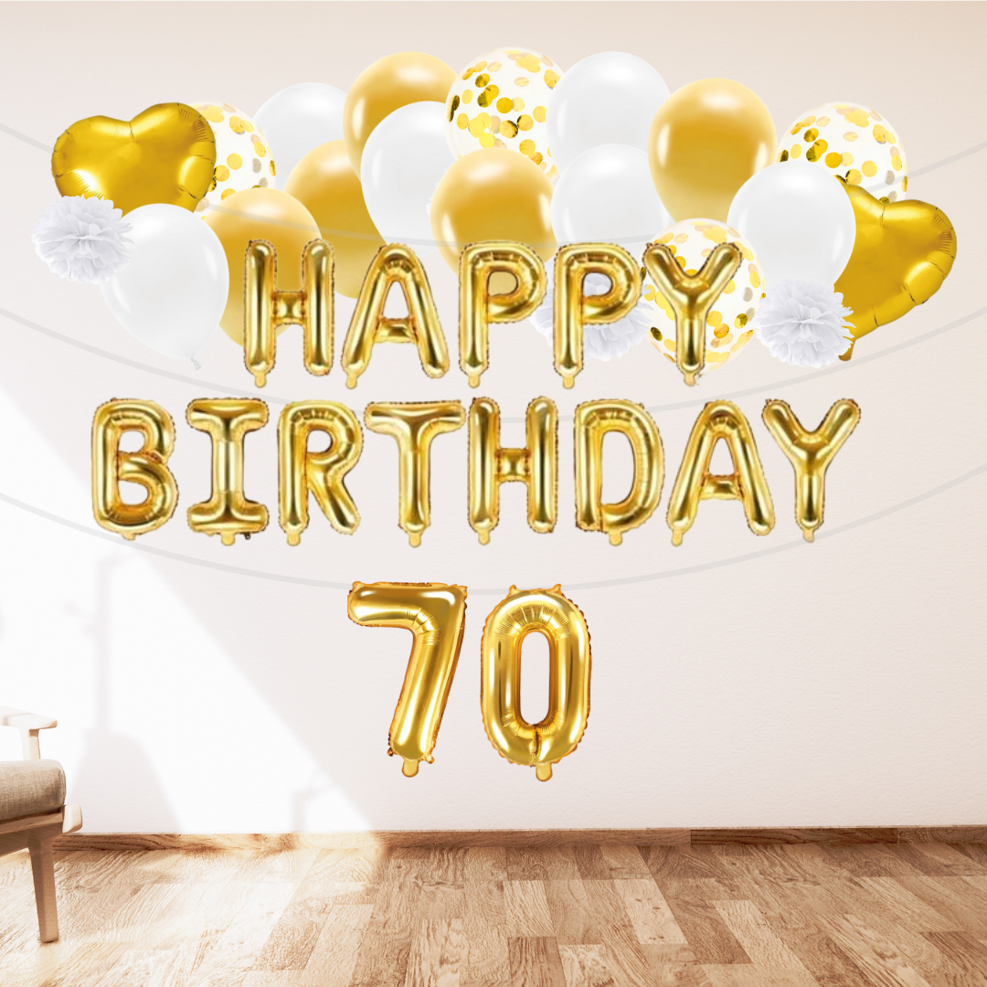 70-geburtstagsdeko-gold-gross-raum