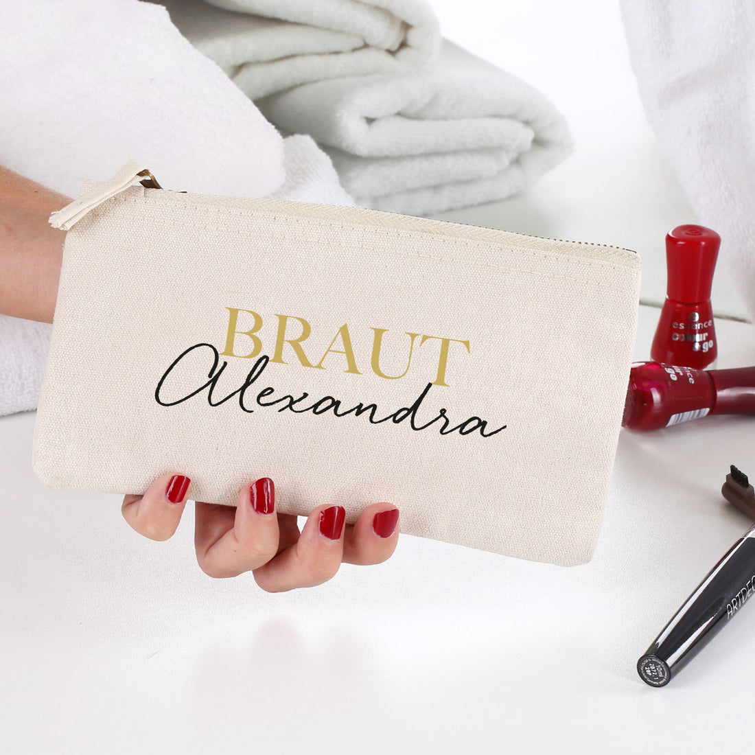 Personalisiertes Beautycase Braut mit Namen