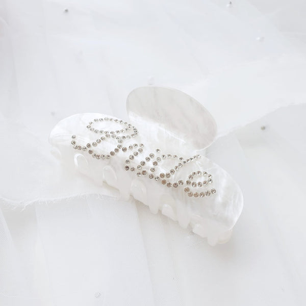 Ipink Brautschmuck Haarspange Mit Strass & Perlen – Kristall-Haarclip Für Hochzeit, Abend Oder Festliche Anlässe