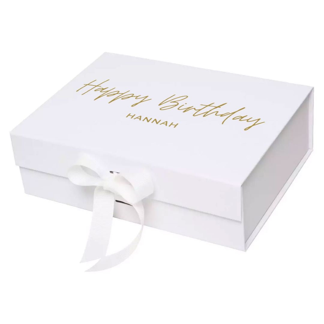 geschenkbox geburtstag personalisiert mit name weiß