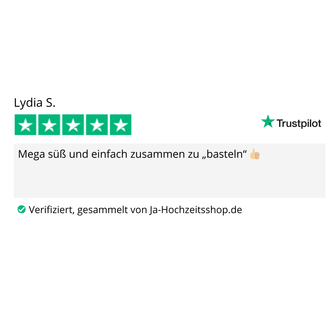 Gastgeschenk Set Wir platzen vor Glück (für 20 Gäste)