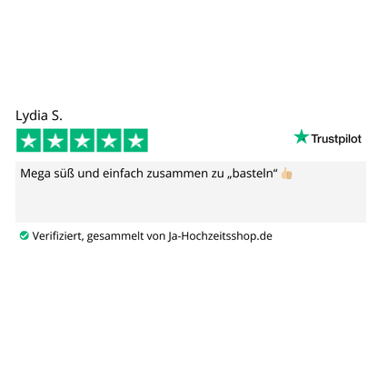 Gastgeschenk Set Wir platzen vor Glück (für 20 Gäste)