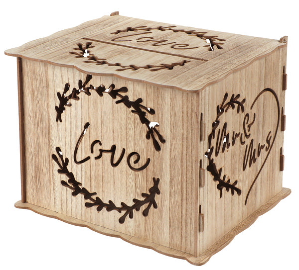 Holz Briefbox Love