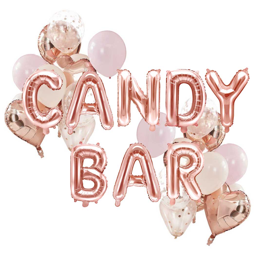 Ballon Deko Set Candy Bar (32-teilig)