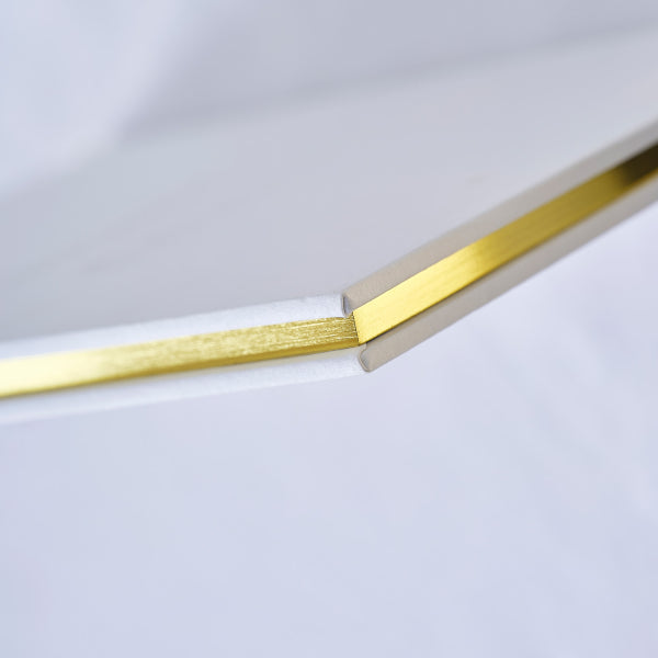 Gästebuch Mr & Mrs geprägt mit goldener Papierkante