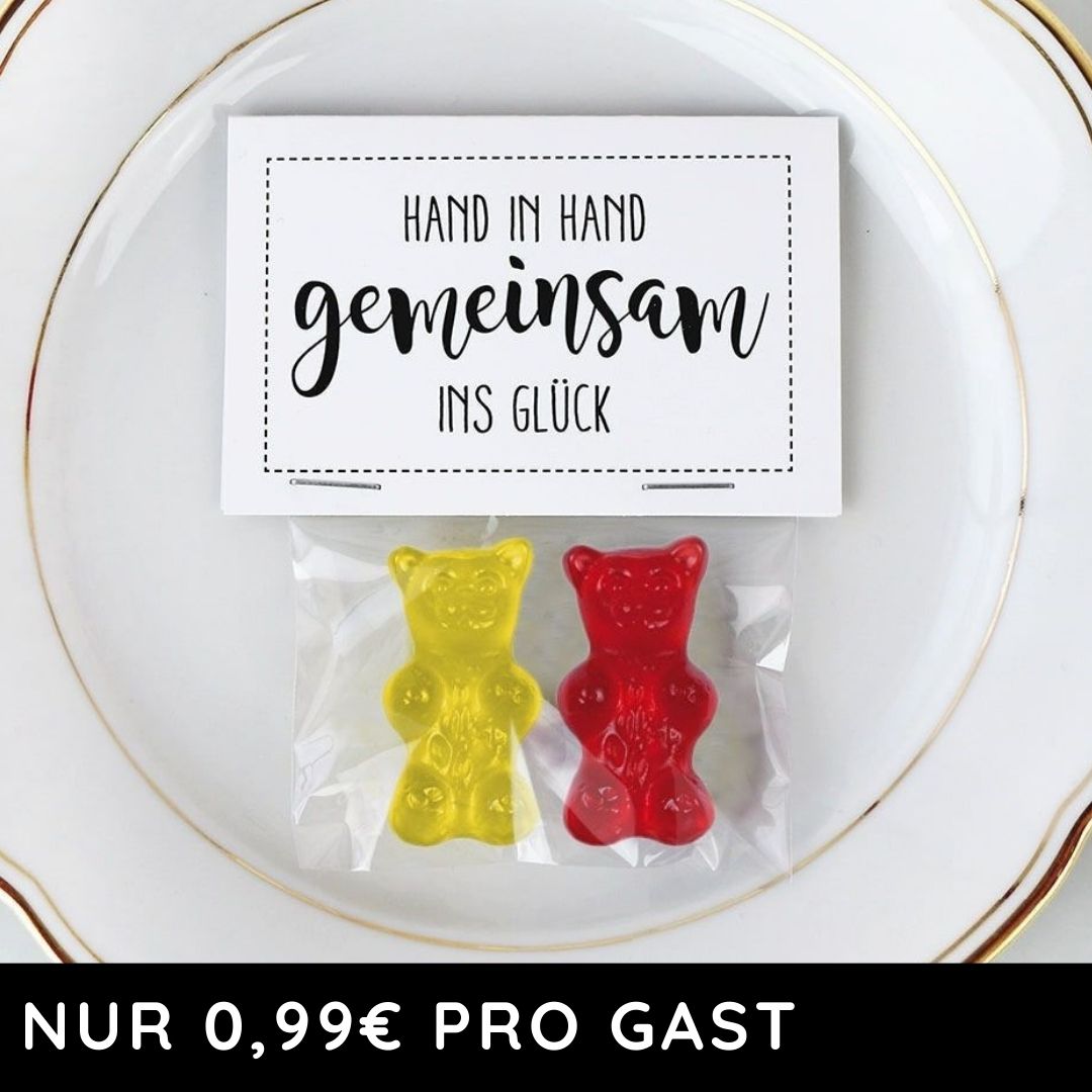 Gastgeschenk Set - Hand in Hand (70 Stück)