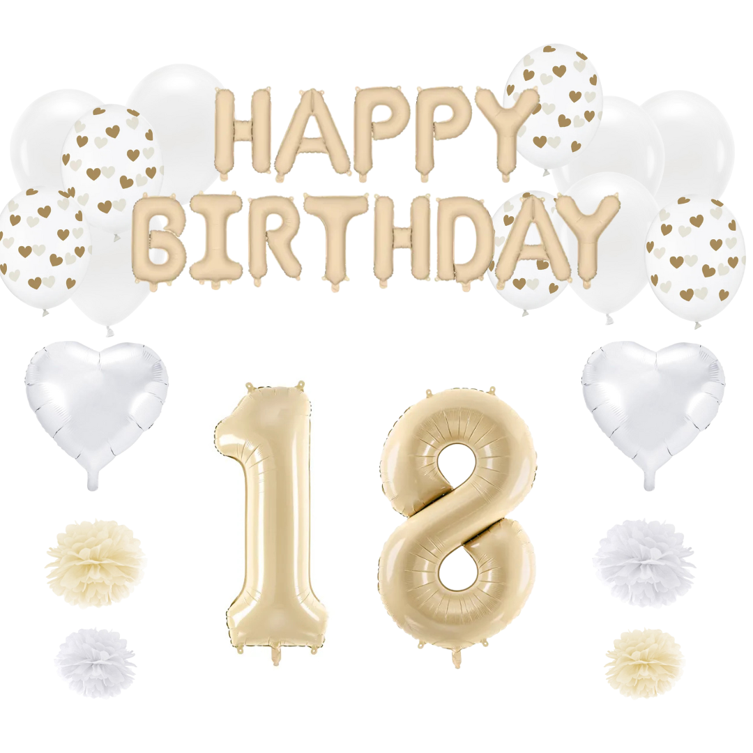 Geburtstagsdeko Set zum 18. Geburtstag