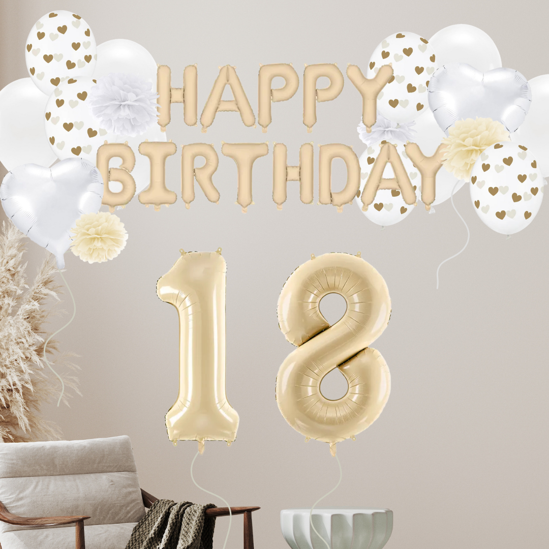 Geburtstagsdeko Set zum 18. Geburtstag