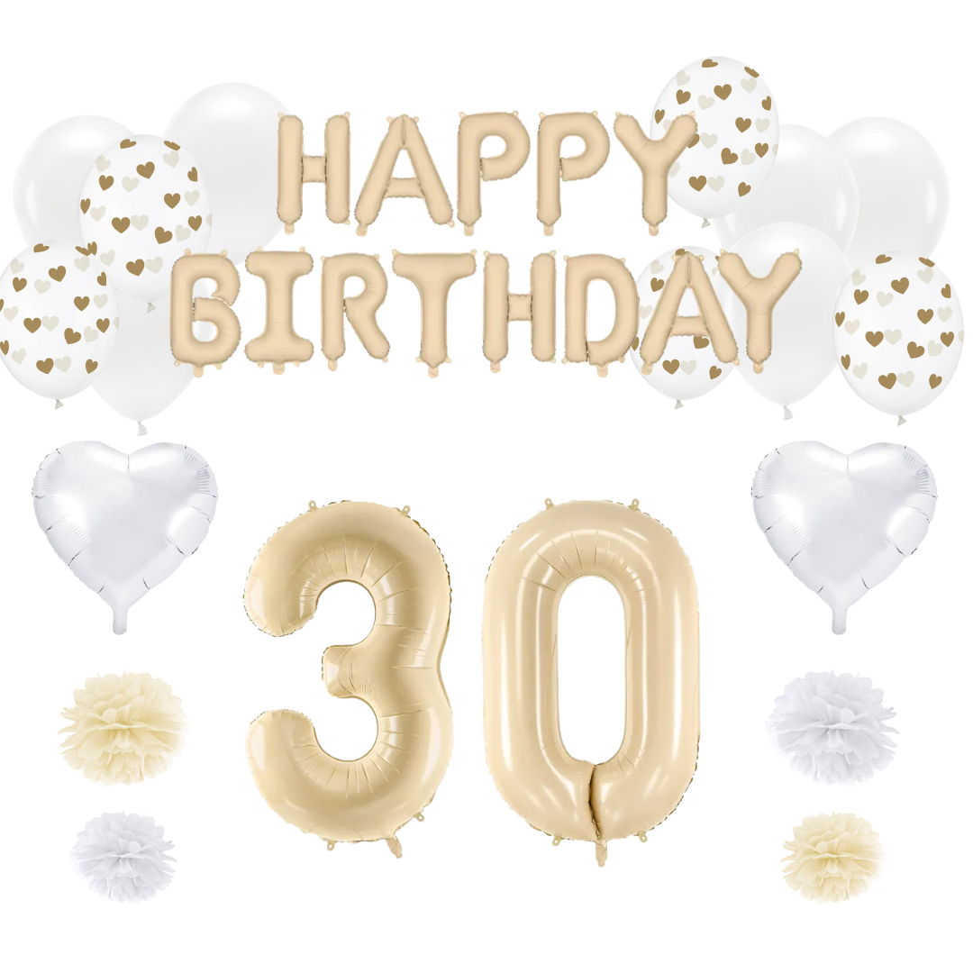Geburtstagsdeko Set zum 30. Geburtstag