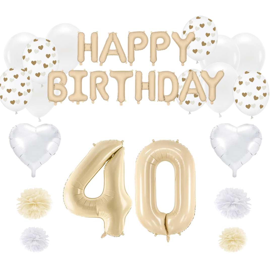 Geburtstagsdeko Set zum 40. Geburtstag
