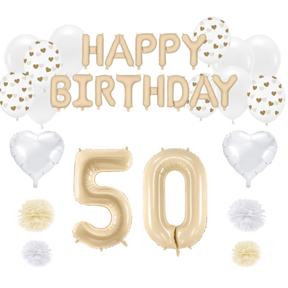 Geburtstagsdeko Set zum 50. Geburtstag