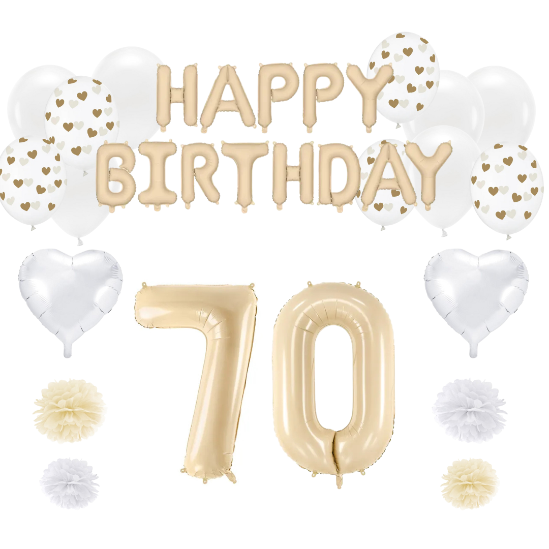 Geburtstagsdeko Set zum 70. Geburtstag