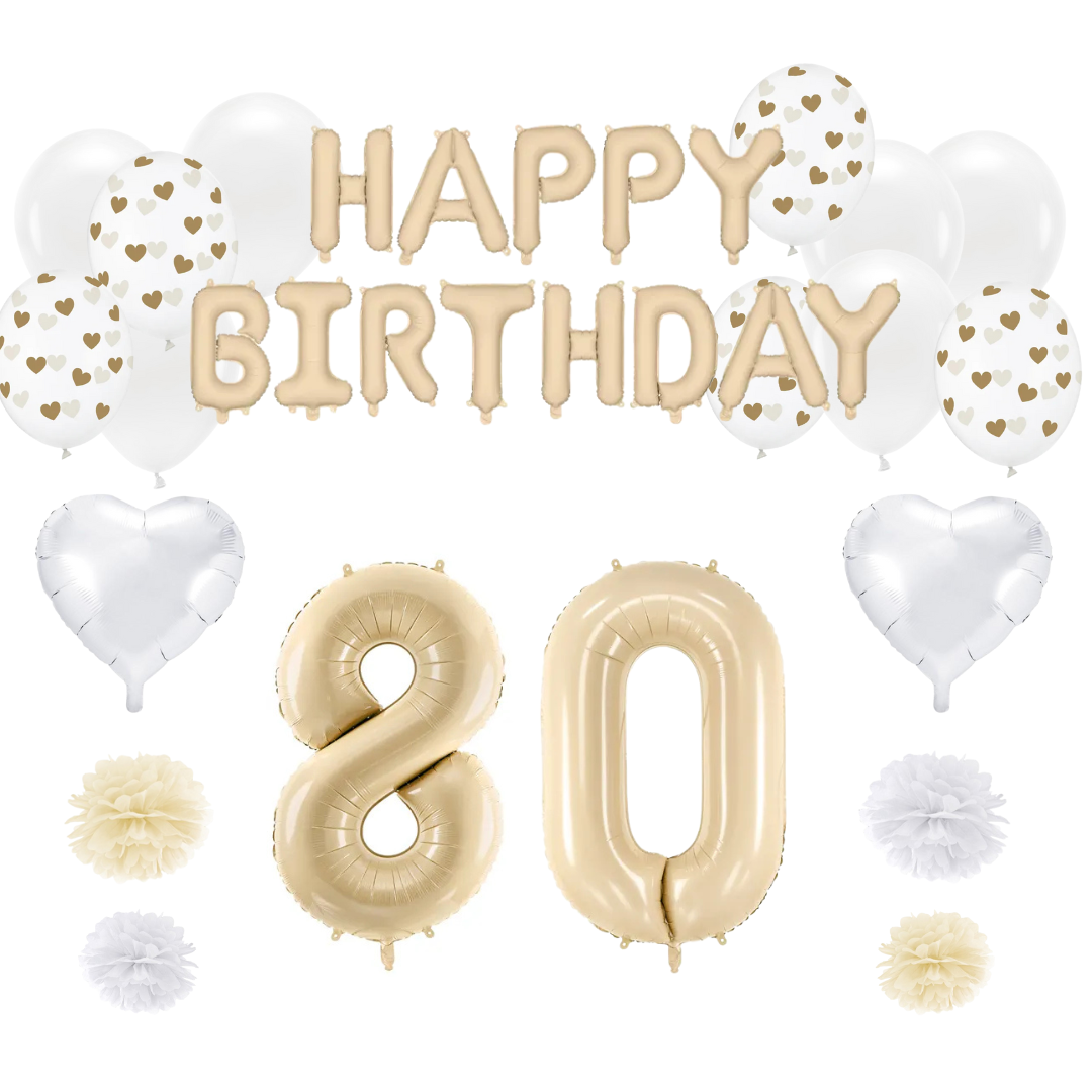 Geburtstagsdeko Set zum 80. Geburtstag