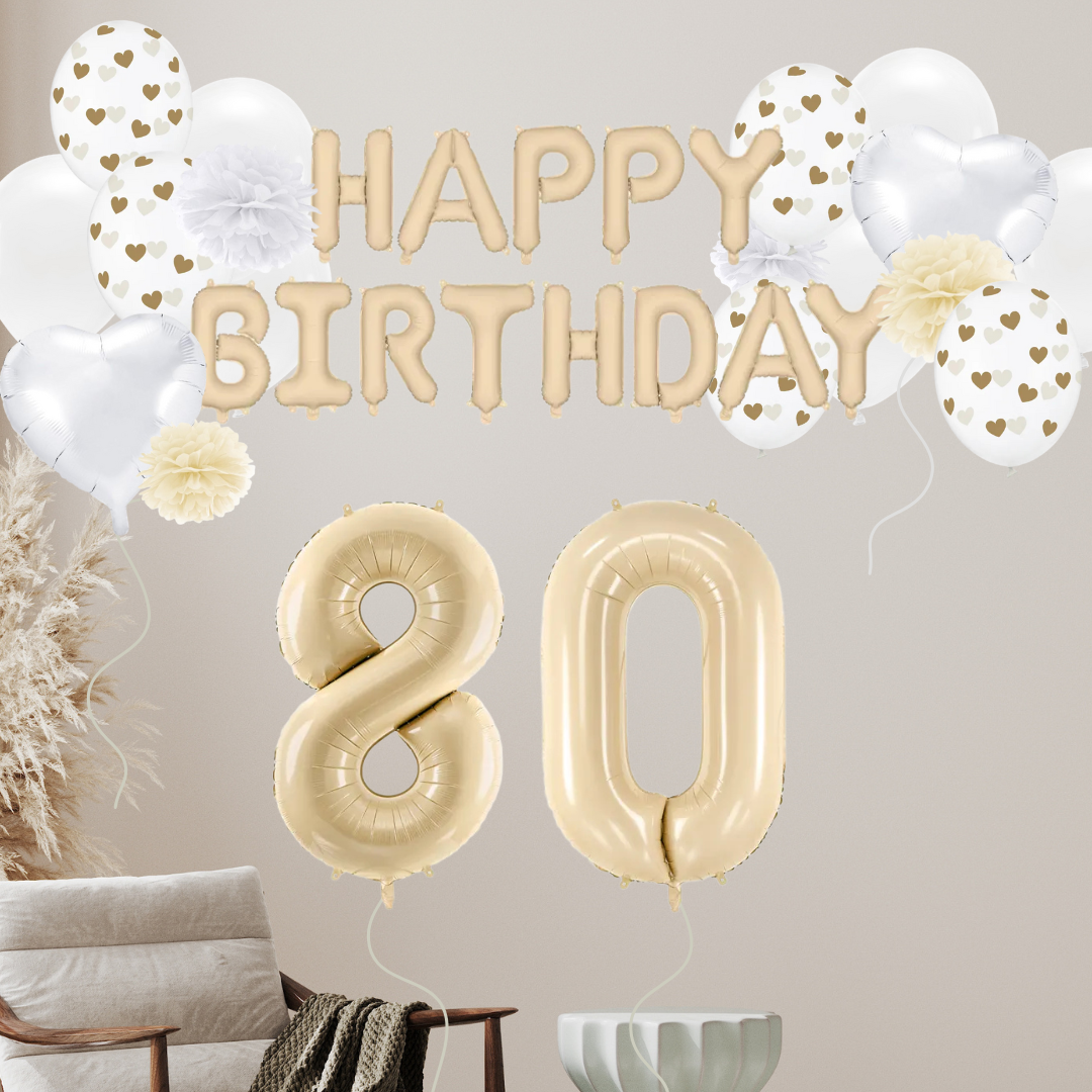 Geburtstagsdeko Set zum 80. Geburtstag
