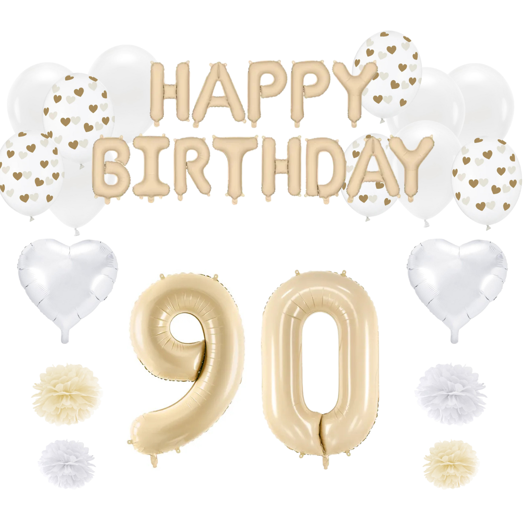 Geburtstagsdeko Set zum 90. Geburtstag
