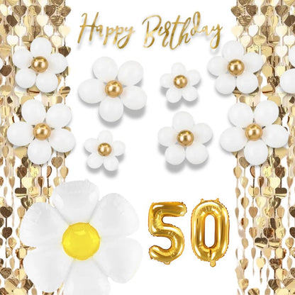 50. Geburtstag Deko Gänseblümchen (11-teilig)