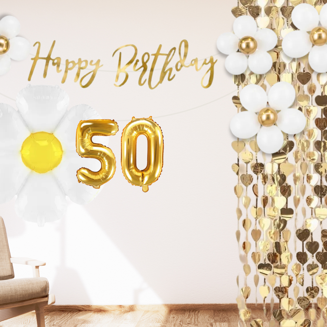 50. Geburtstag Deko Gänseblümchen (11-teilig)