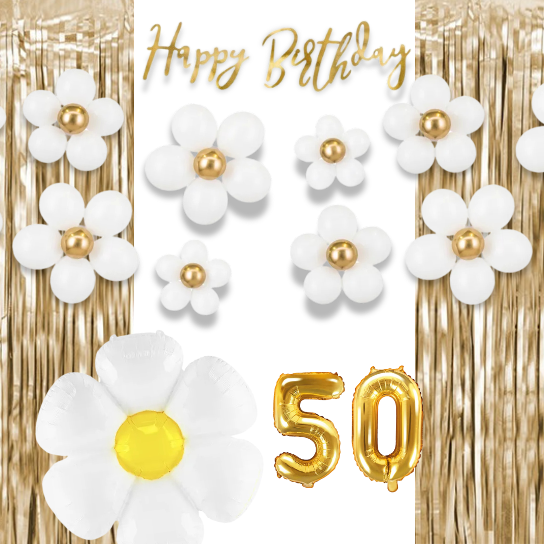50. Geburtstag Deko Gänseblümchen (11-teilig)