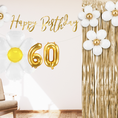 60. Geburtstag Deko Gänseblümchen (11-teilig)