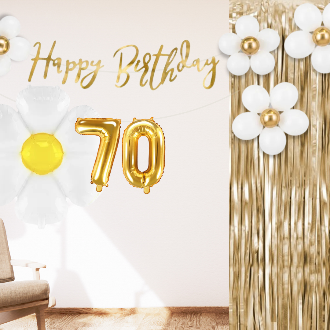70. Geburtstag Deko Gänseblümchen (11-teilig)