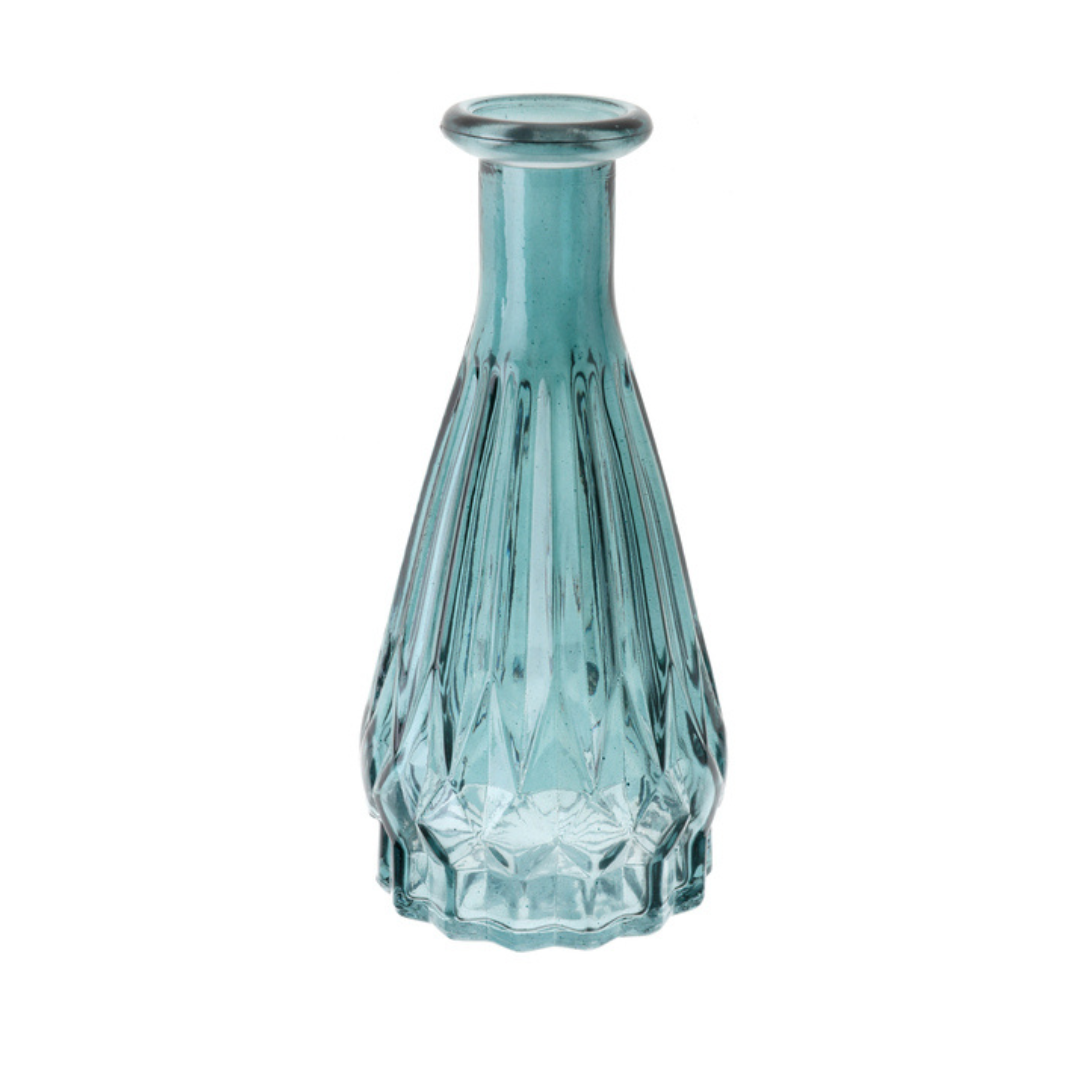 Vase mit Muster petrol (1 Stück)