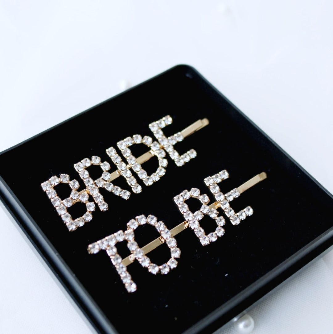 Haarspange Bride to be Strass