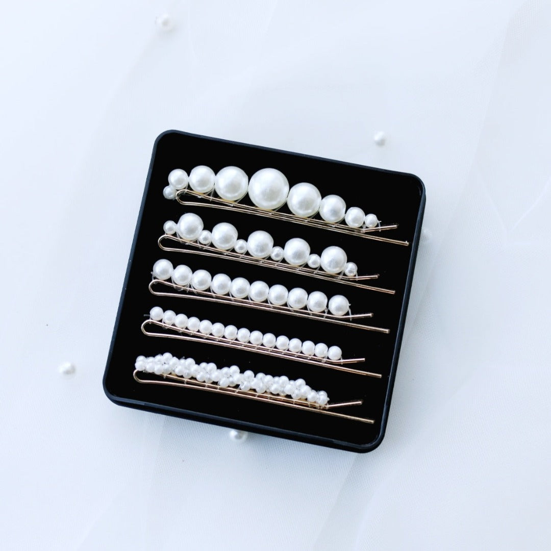 Haarspangen Set Perlen (5 Stück)